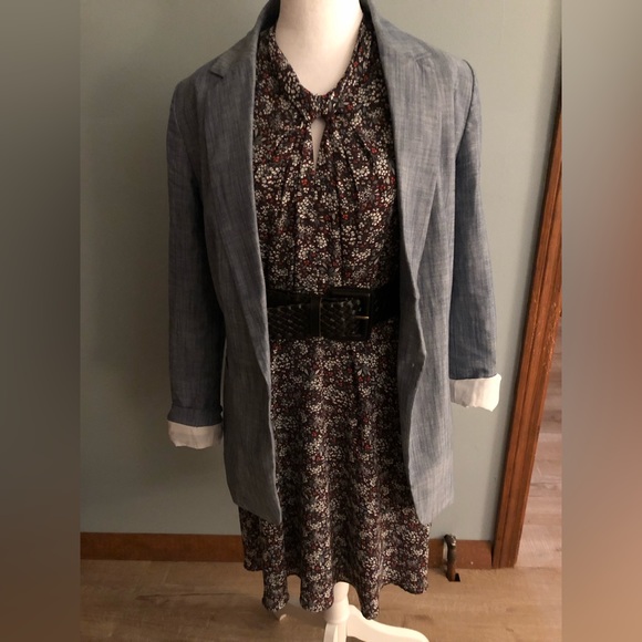 Loft outlet sleeveless a-line Floral dress - Picture 3 of 7